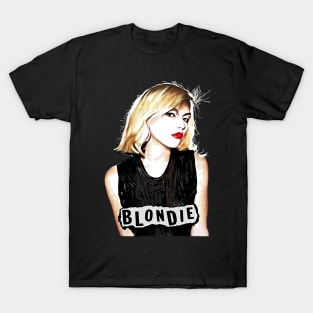 Blondie Rare Photo Vintage Halftone T-Shirt